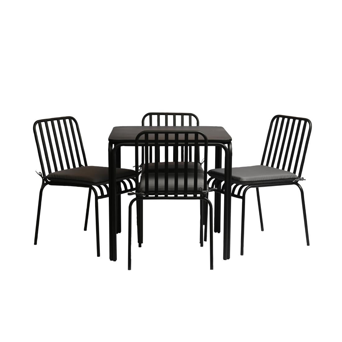 Tenby Outdoor Dining Set Onyx (2 Dining Sets Pack)
