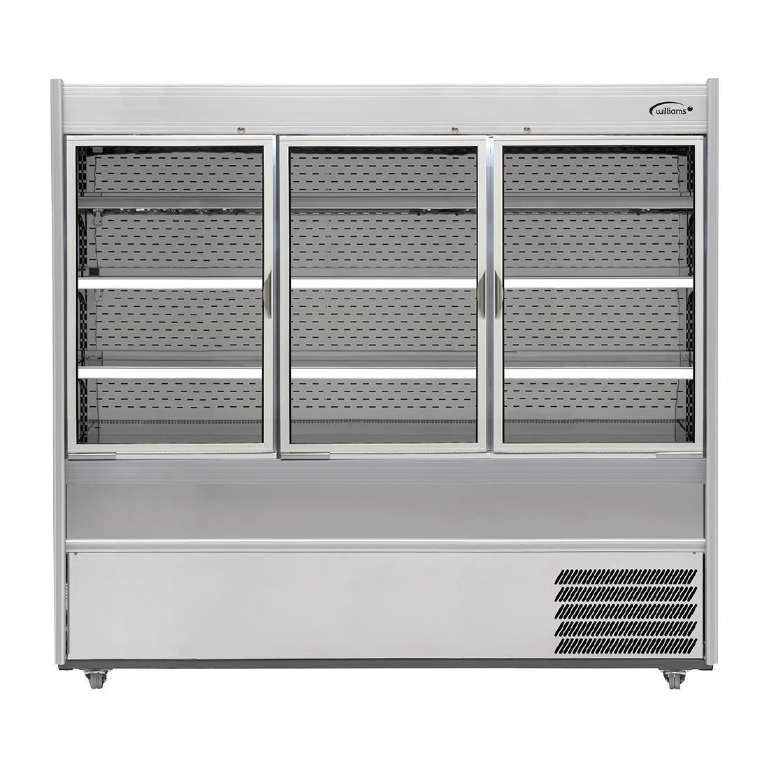 Williams Slimline Gem Multideck Fridge Stainless with Hinged Front Door R180-SCD-HFD