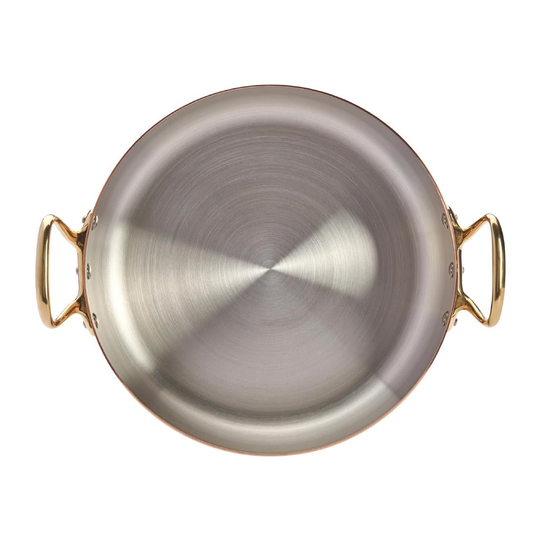 De Buyer Inocuivre Saute Pan with Lid Brass 28cm
