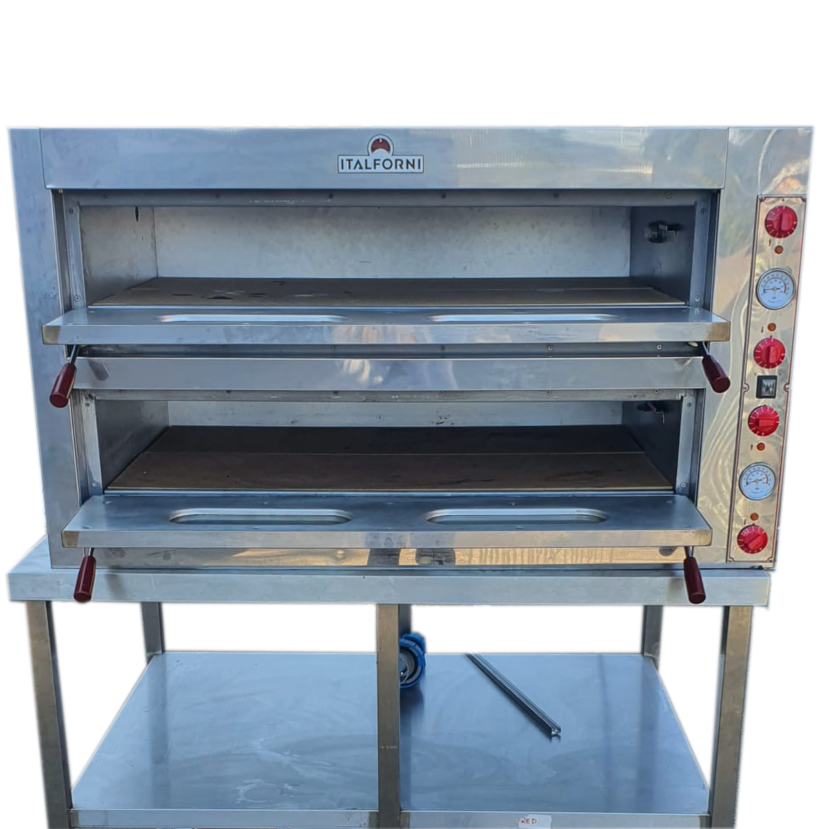 Italforni Twin Deck Electric Pizza Oven 12 x 13" Pizzas with Table - Refurbished