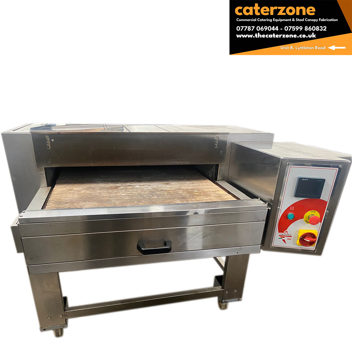 Italforni 31" Pizza Oven Tunnel Stone 3 Phase Electric Conveyor Oven - Refurbished