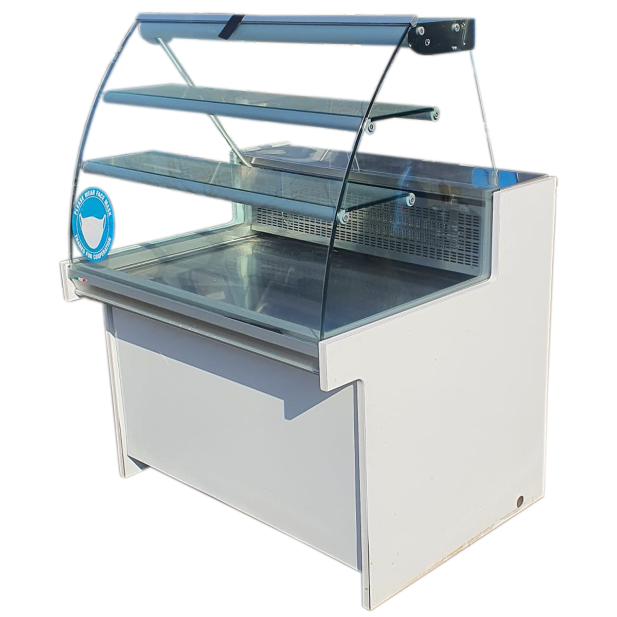 Cold Display Fridge with 2 Shelf - 105x89x138cm - Refurbished