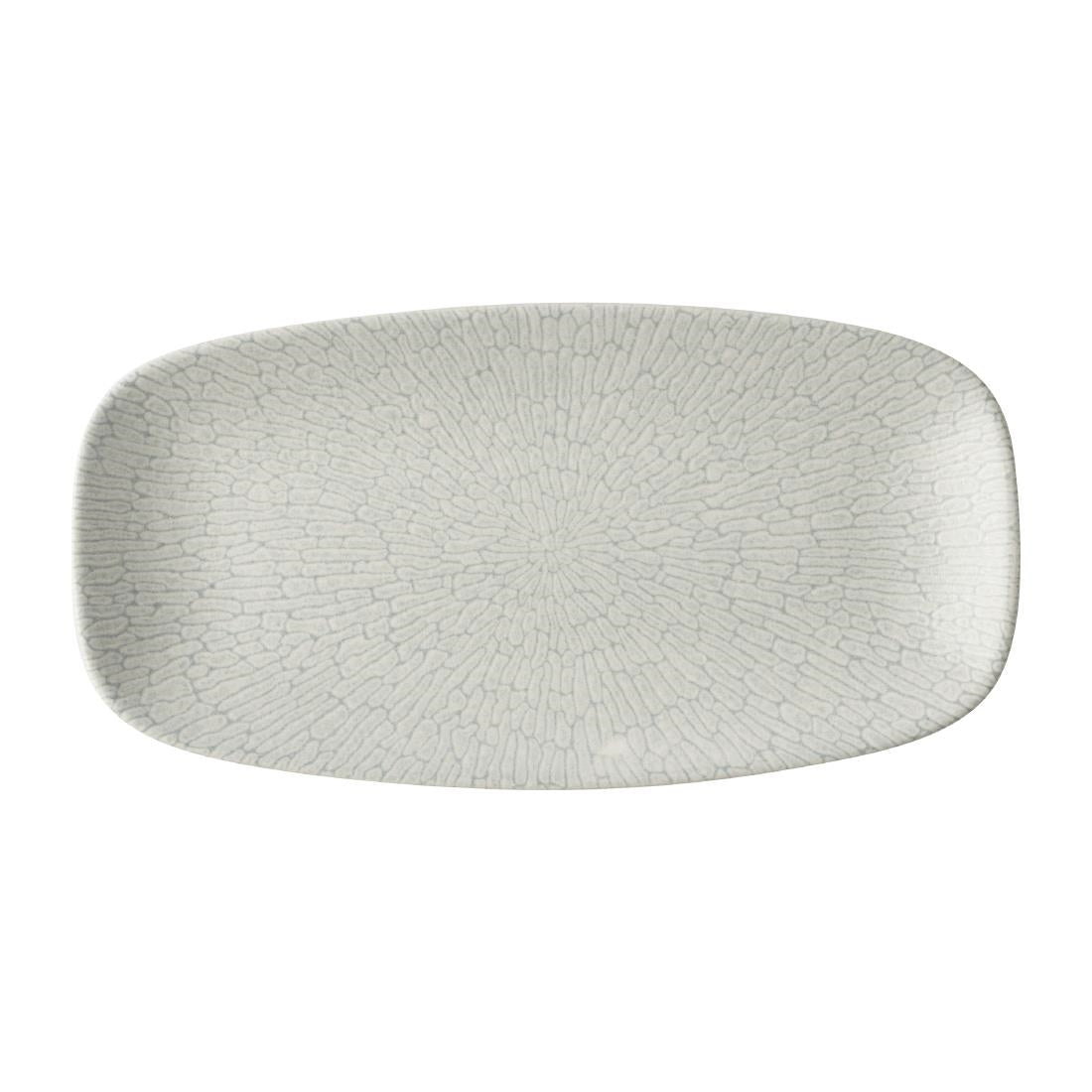 Churchill Delta Grey Oblong Plates 298x153mm (12 Pack)