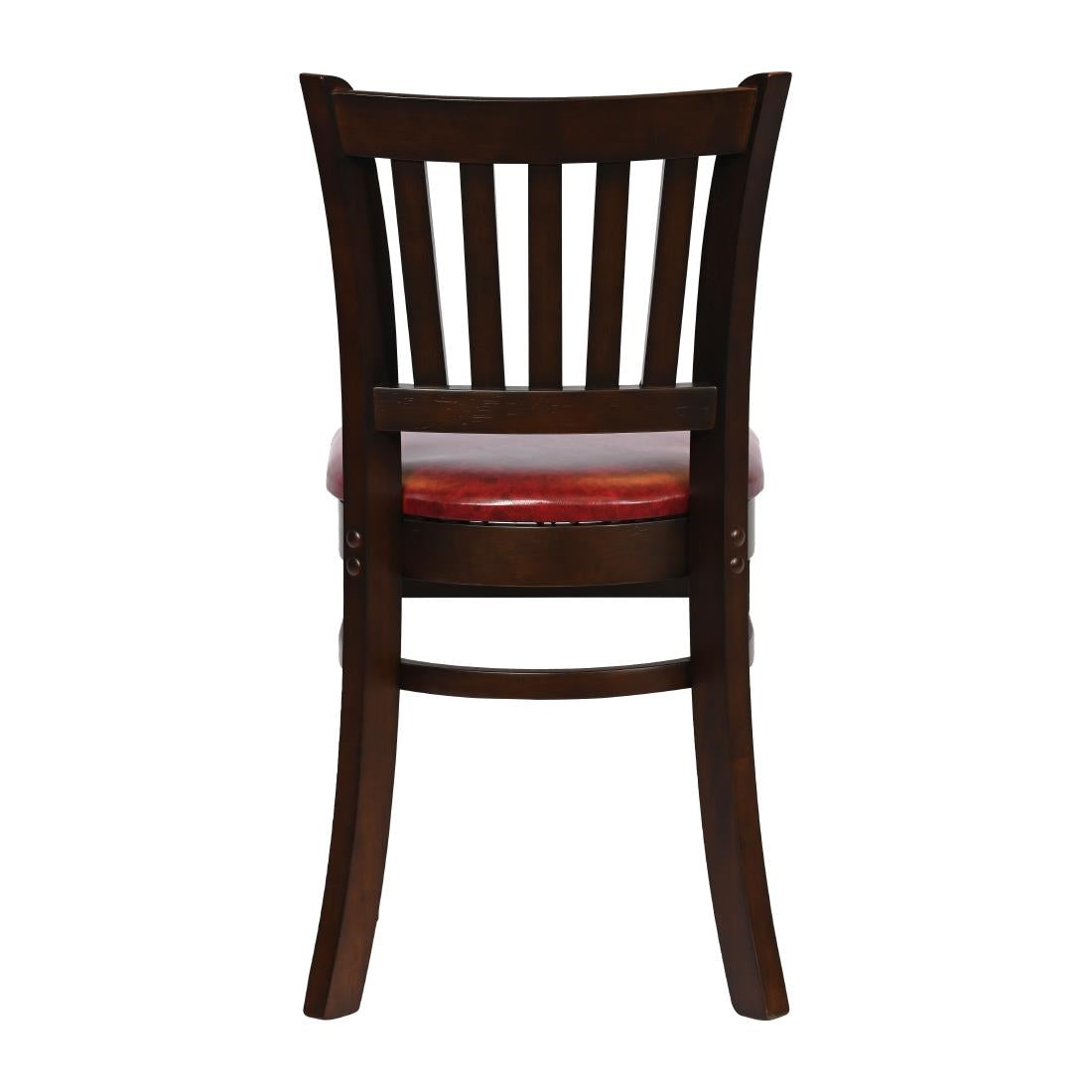 Turin Dining Table with 4 Manhattan Chairs in Dark Walnut & Bison Bordeaux