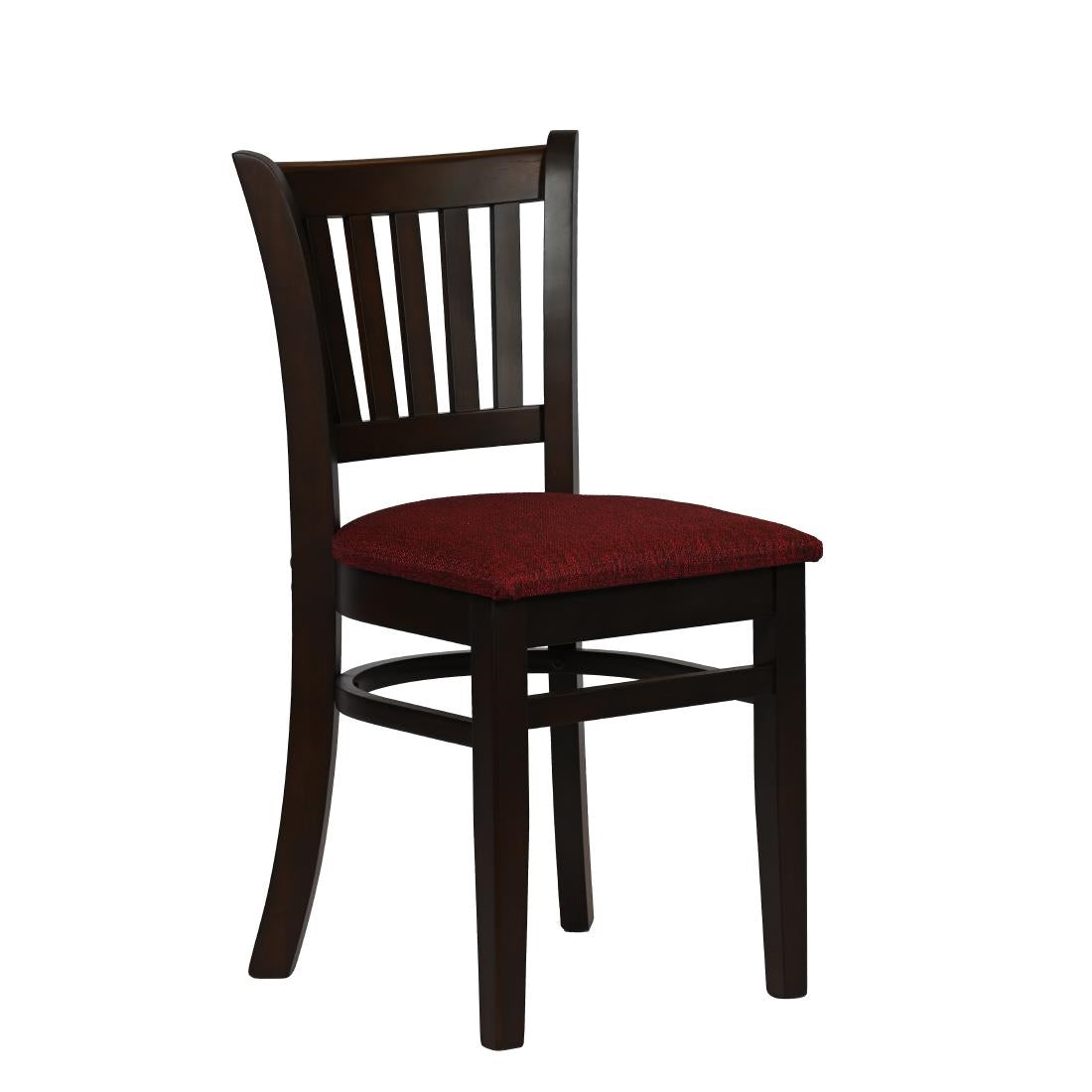 Turin Dining Table with 4 Manhattan Chairs in Dark Walnut & Shetland Scarlett