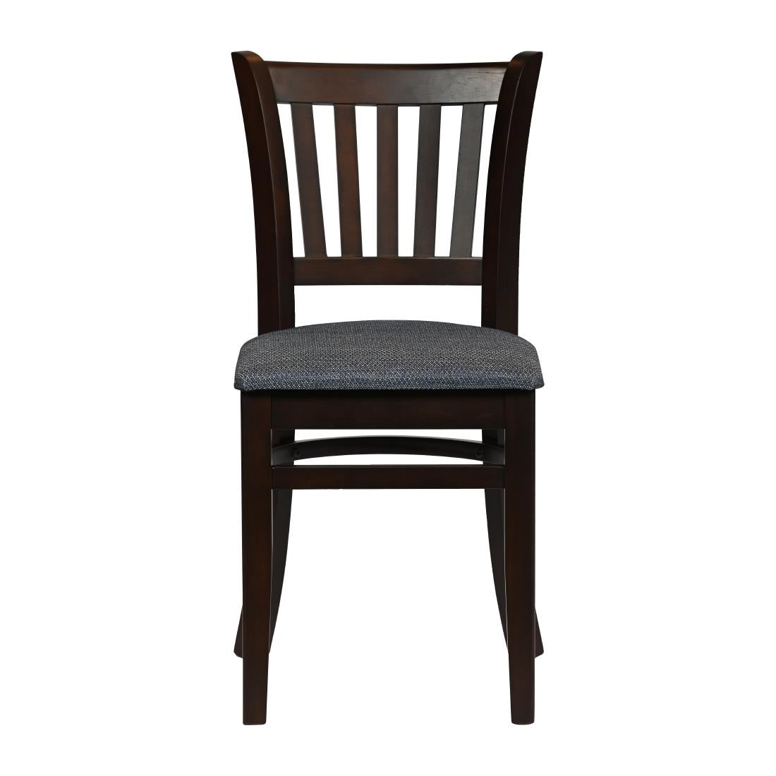 Turin Dining Table with 4 Manhattan Chairs in Dark Walnut & Shetland Sea