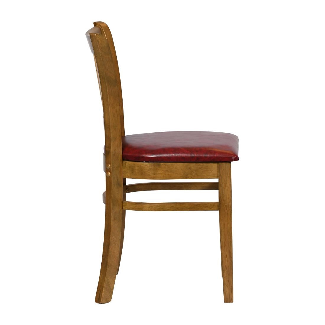 Turin Dining Table with 4 Manhattan Dining Chairs Weathered Oak & Bison Bordeaux