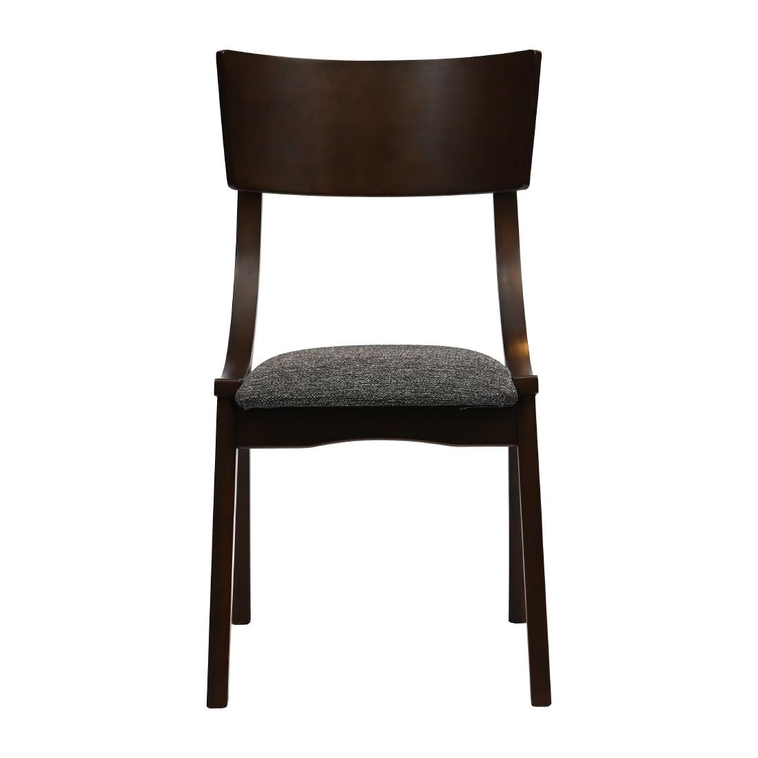 Chelsea Dining Chairs Dark Walnut with Shetland Smoke Seats (6 Pack)