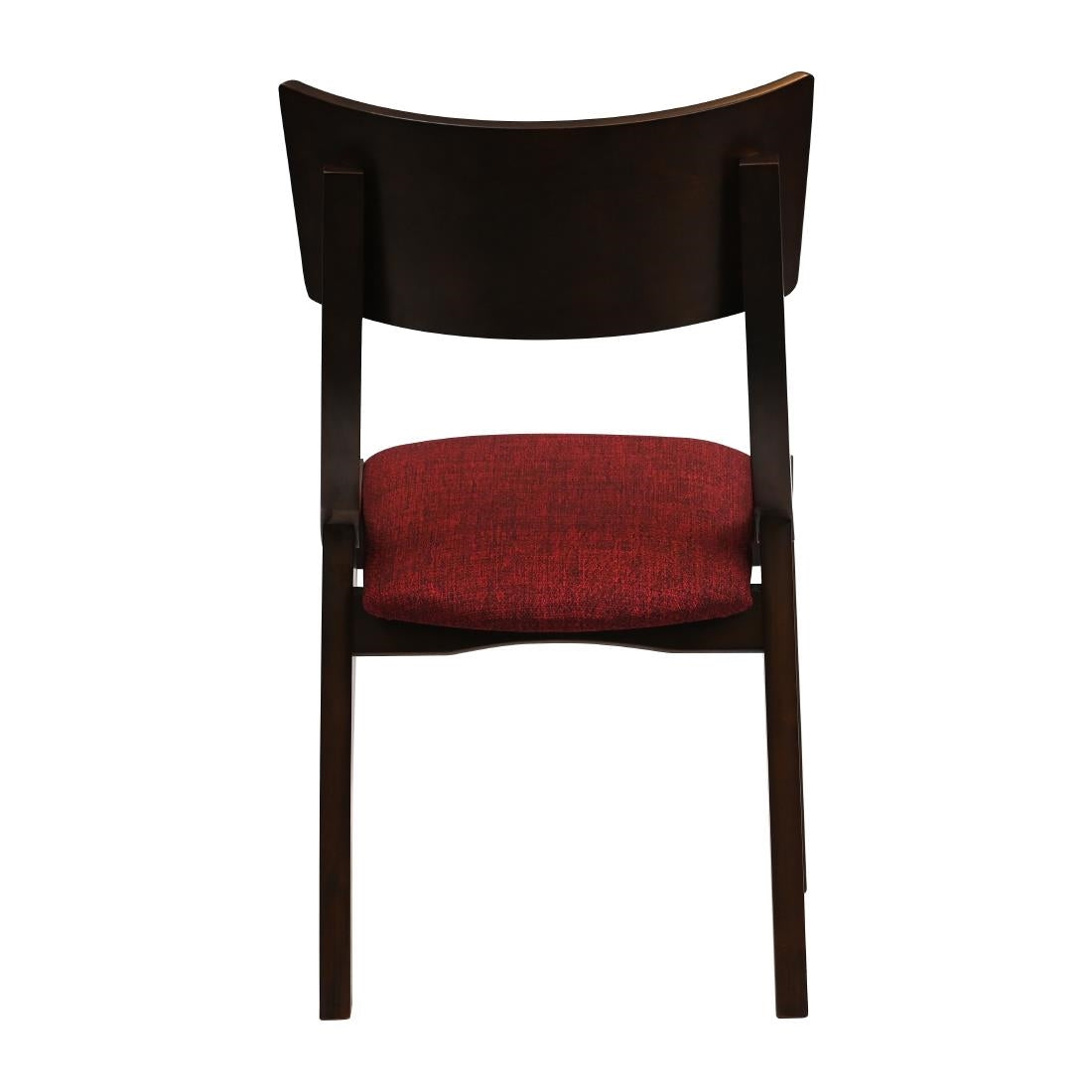 Chelsea Dining Chairs Dark Walnut with Shetland Scarlett Seats (6 Pack)