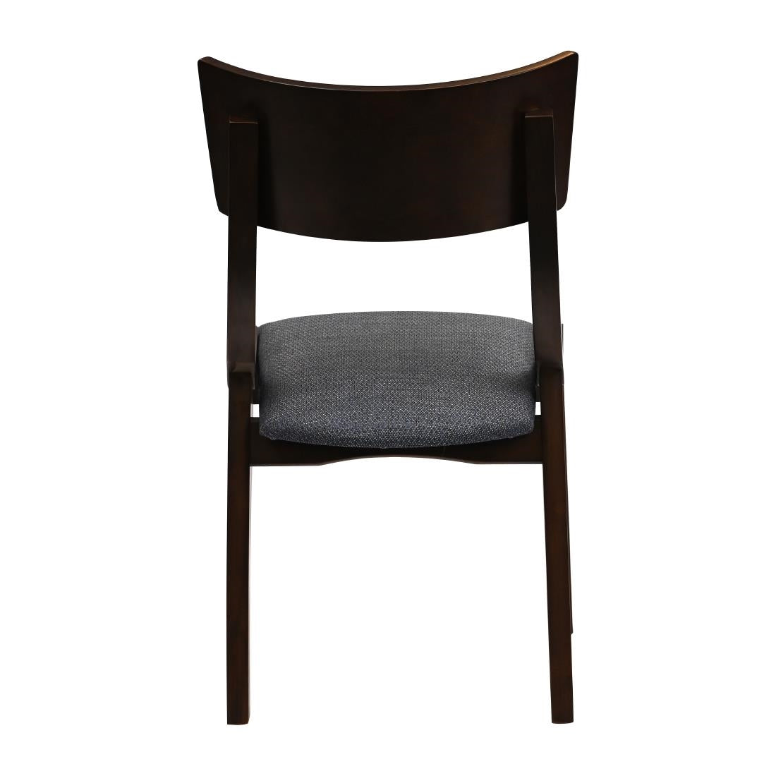 Chelsea Dining Chairs Dark Walnut with Shetland Sea Seats (6 Pack)