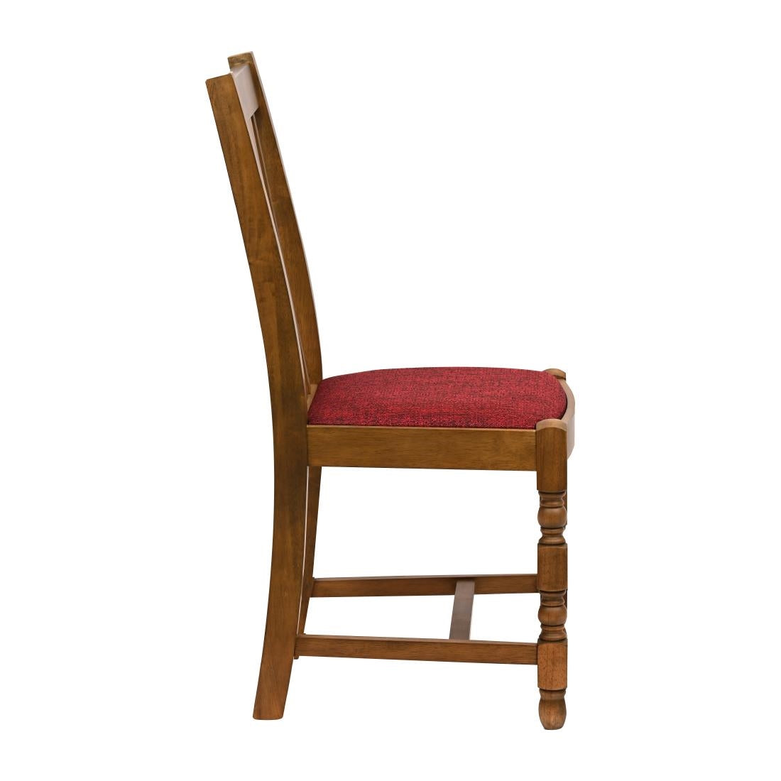 Thame Dining Chairs Weathered Oak with Shetland Scarlett Seat (6 Pack)