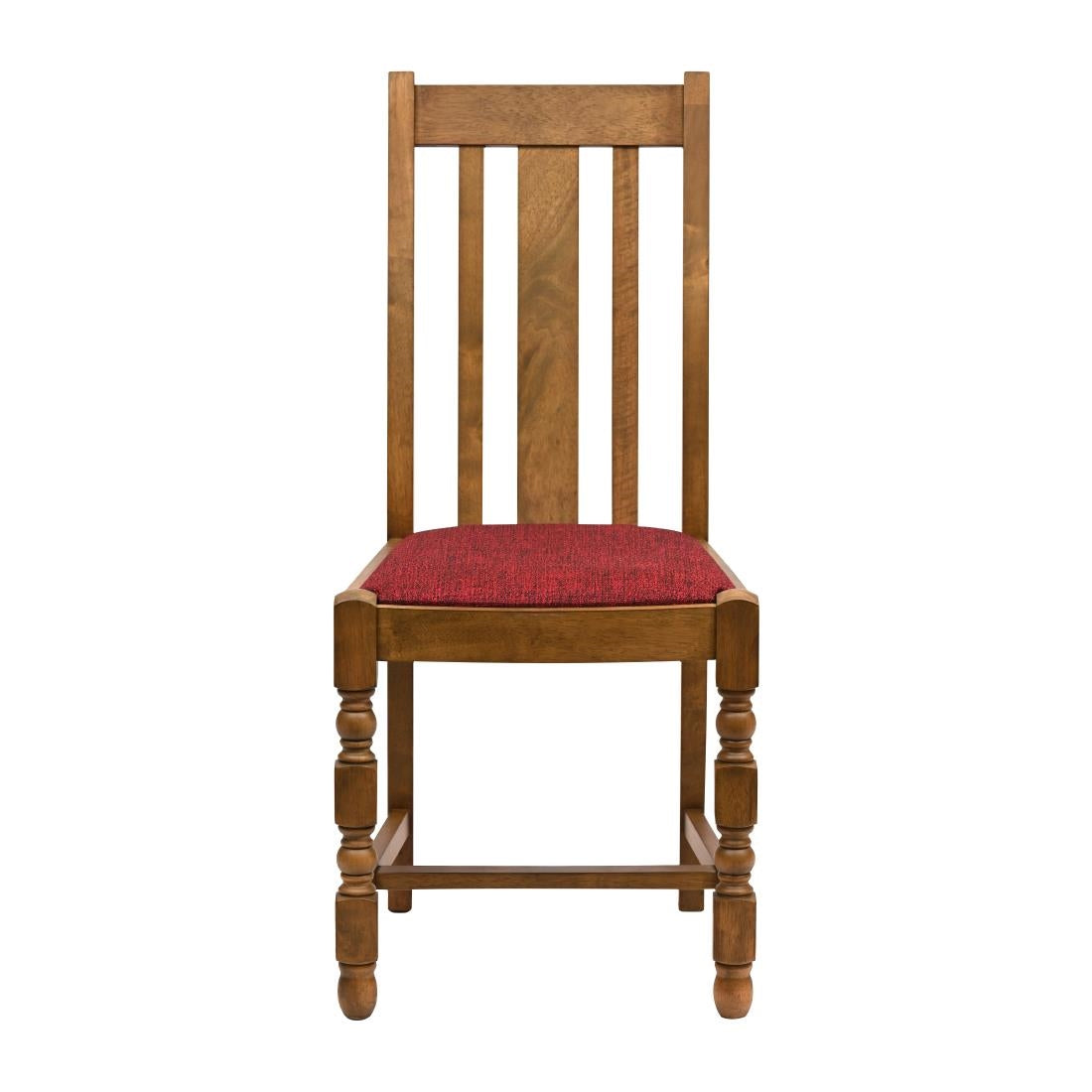 Thame Dining Chairs Weathered Oak with Shetland Scarlett Seat (6 Pack)