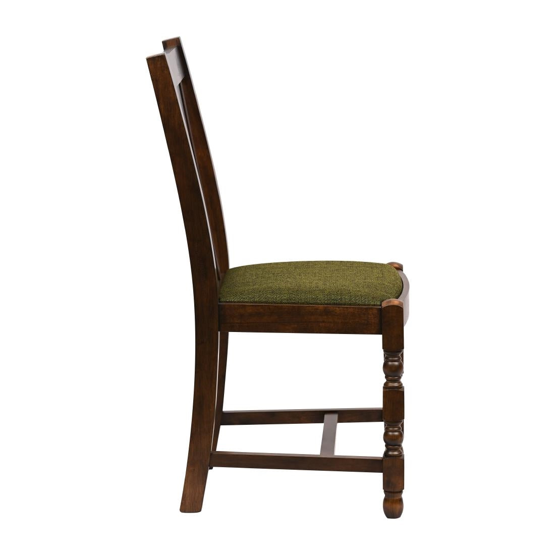 Thame Dining Chairs Vintage Wood with Shetland Forest Seat (6 Pack)