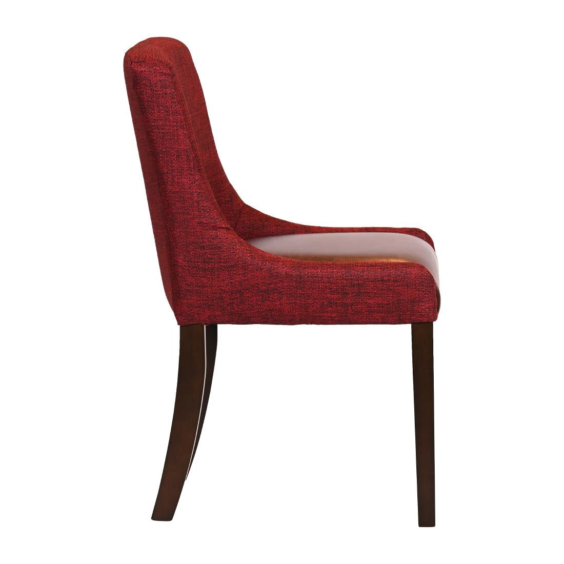 Bath Walnut Dining Chairs with Scarlett Back & Espresso Seat (6 Pack)