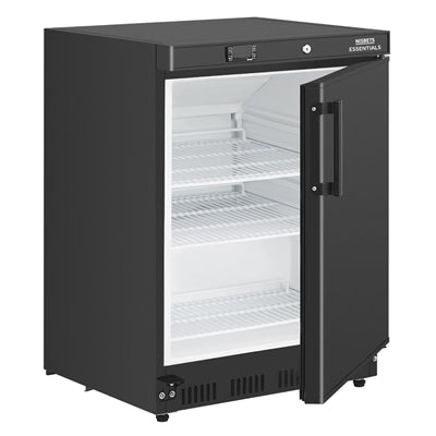 Nisbets Essentials Under Counter Fridge Black 150Ltr