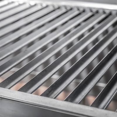 Pujadas Countertop Open Grill with V-Shaped Bars and Refractory Base 8581001B