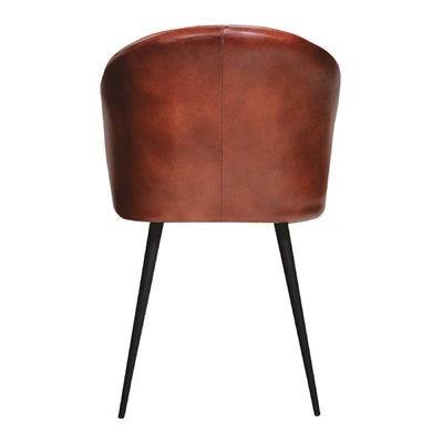Brooklyn Leather Tub Chair Vintage Red