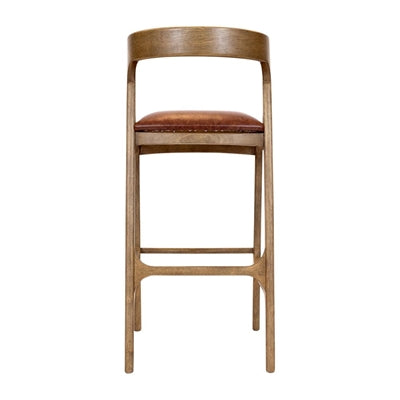 Copenhagen Bar Chair in Weathered Oak & Bison Tan (6 Pack)