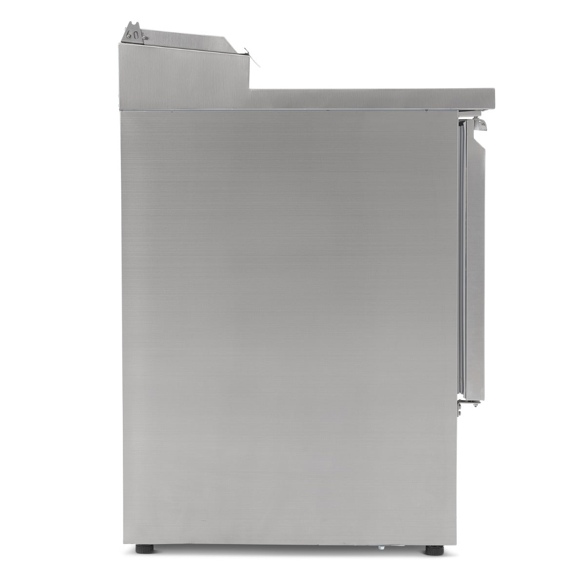 Graded 01085 Kxcc3 Sal Compact Triple Door Refrigerated Prep Counter With Raised Collar