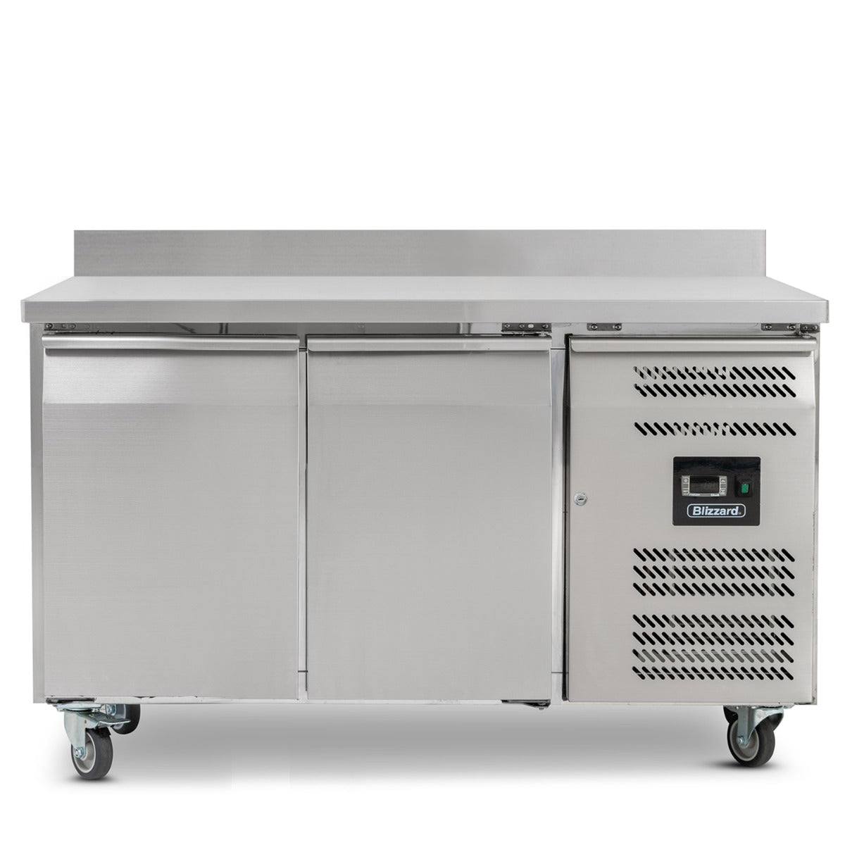 Graded 02038 Double Hinged Door Counter Refrigerator With Upstand