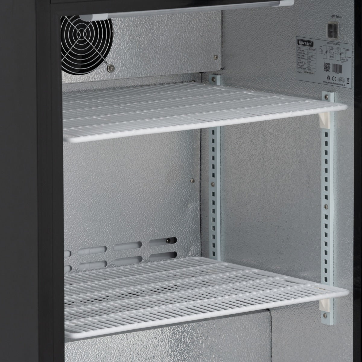 Graded 02045 Low Height Single Hinged Glass Door Bottle Cooler