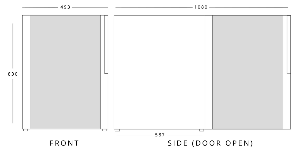 Compact Single Door Bottle Cooler (115 Cans)