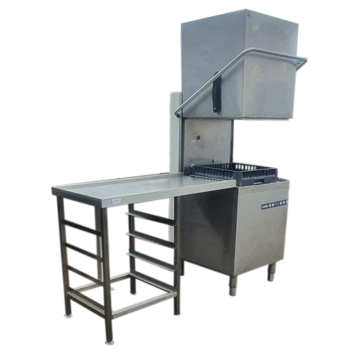 Refurbished Maidaid 215GS Pass-Through Commercial Dishwasher (3-Phase) with table