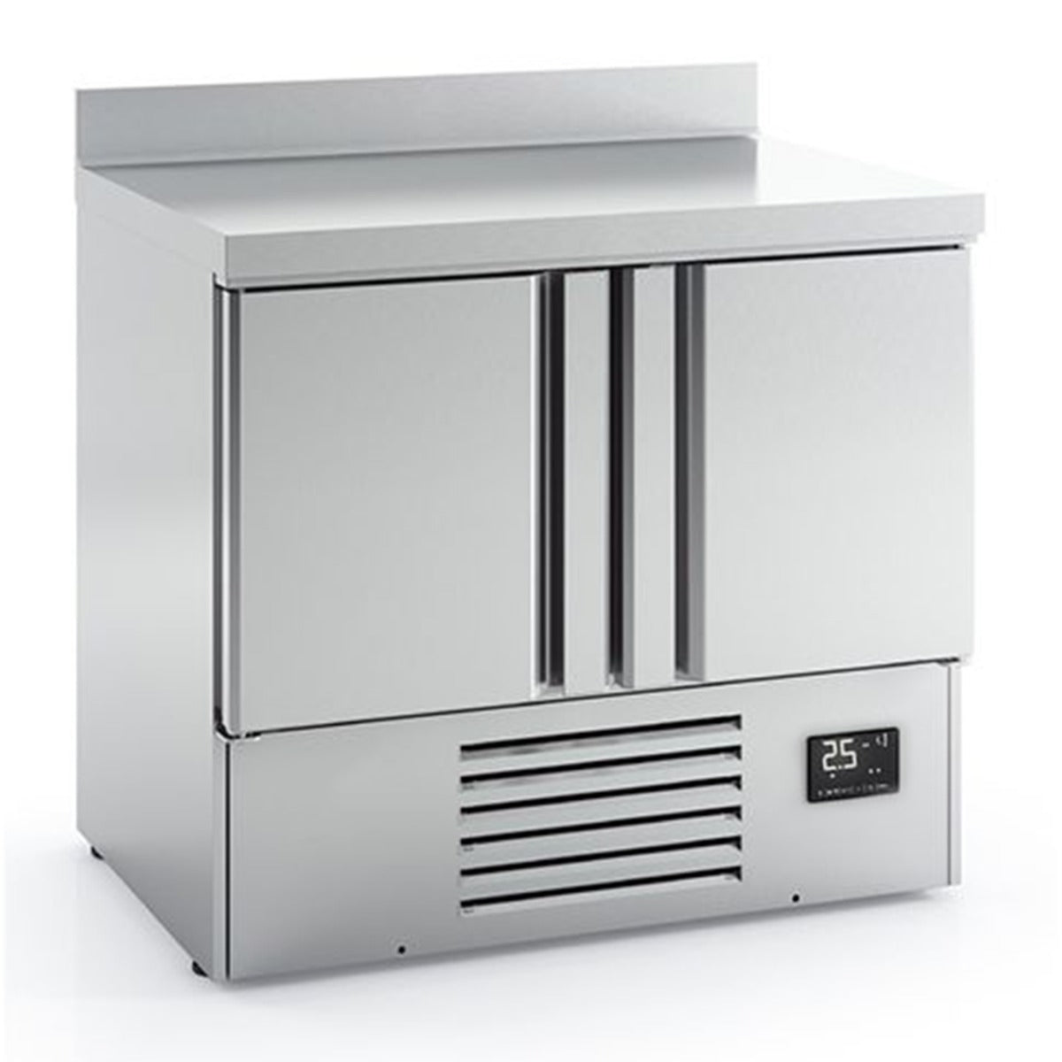 Compact Double Door Refrigerated Counter With Upstand