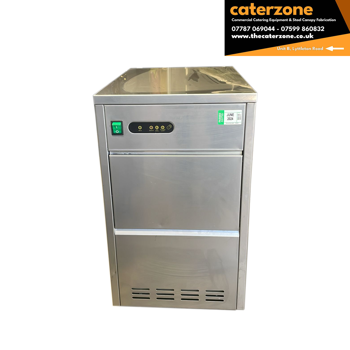 Countertop Ice Machine 25kg output bullet-shaped ice maker Refurbished