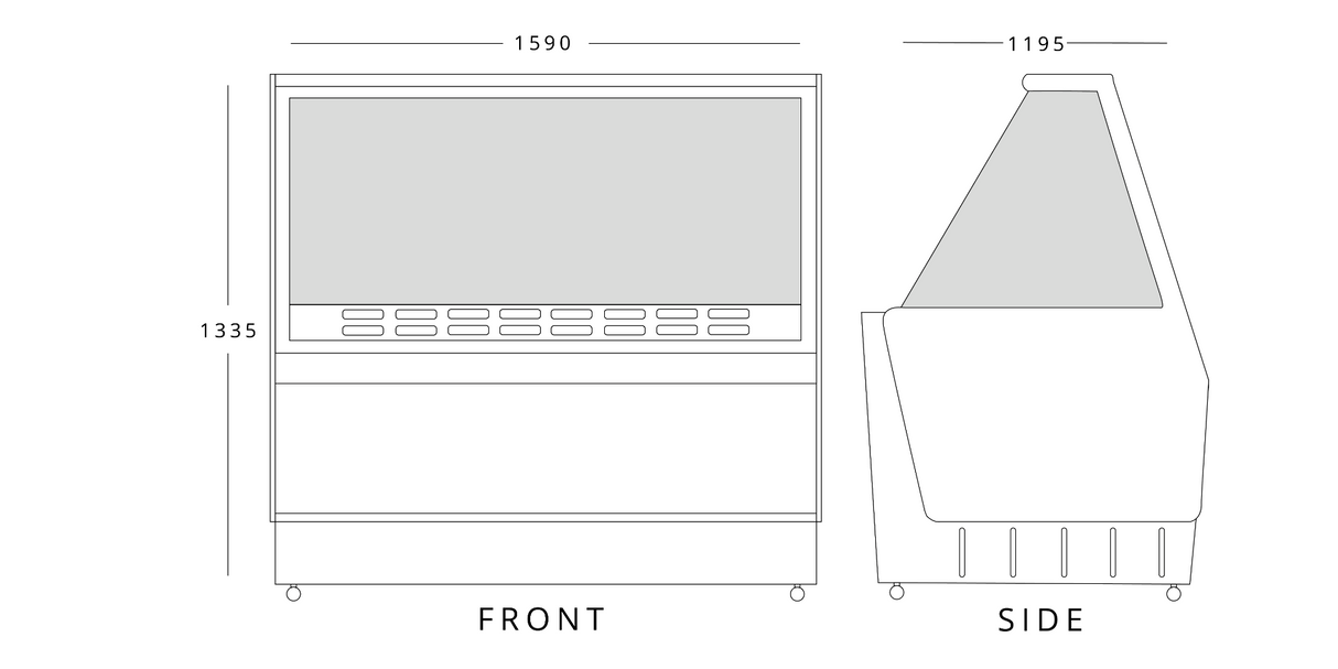 630 L Optimus Ice Cream Display