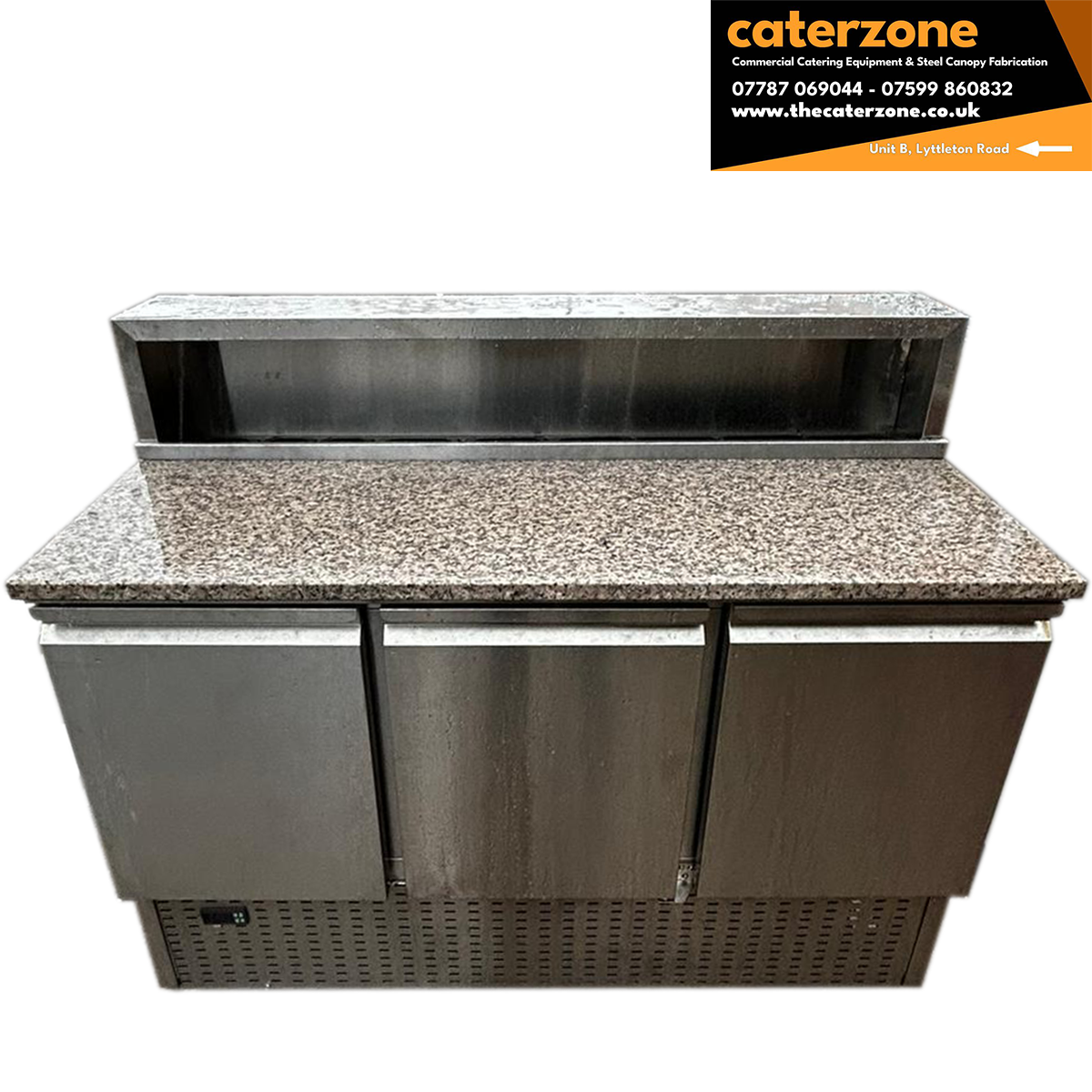 Pizza Topping Fridge 3 doors 8xGN1/6 - Refurbished