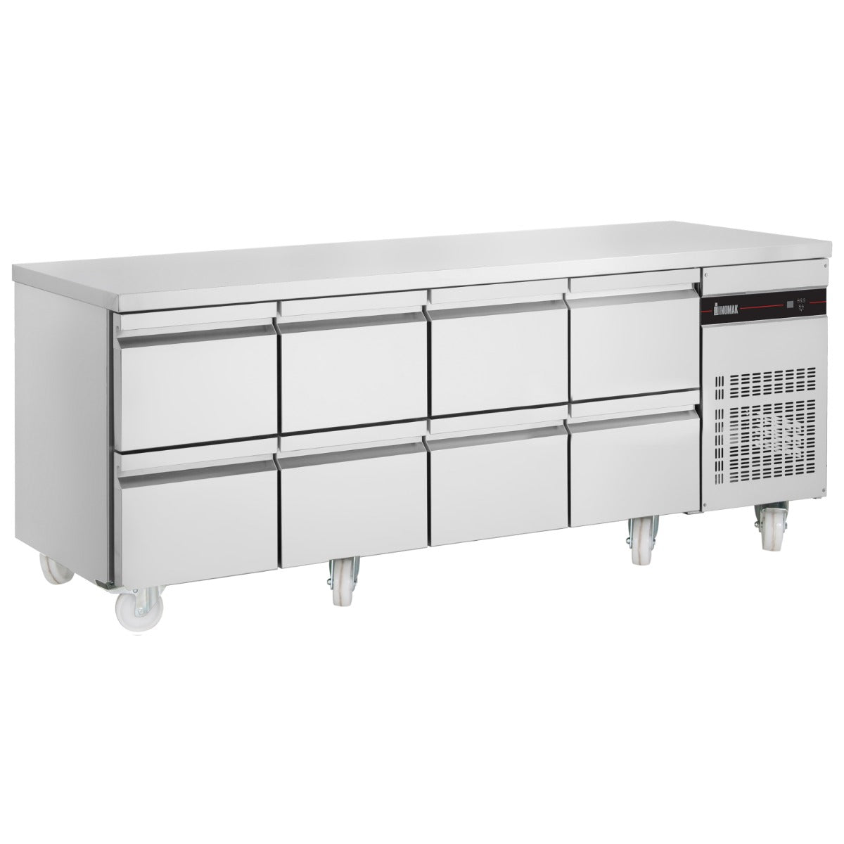 583 L Eight Drawer Gastronorm Counter Refrigerator