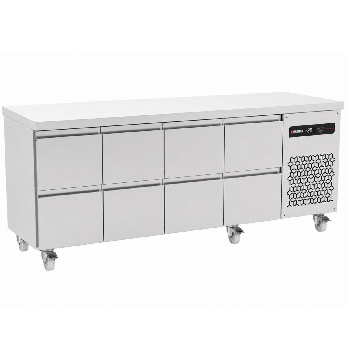 583 L Eight Drawer Gastronorm Counter Refrigerator