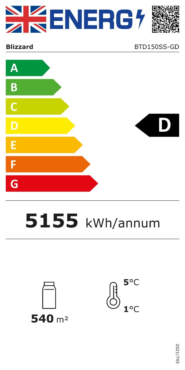 1.5m Sliding Glass Door Multi Deck Display