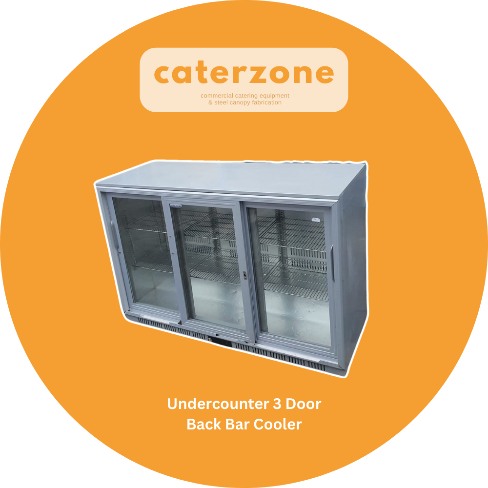 Back Bar Cooler Sliding Door Undercounter Fridge 135Wx51Dx90H cm - Refurbished