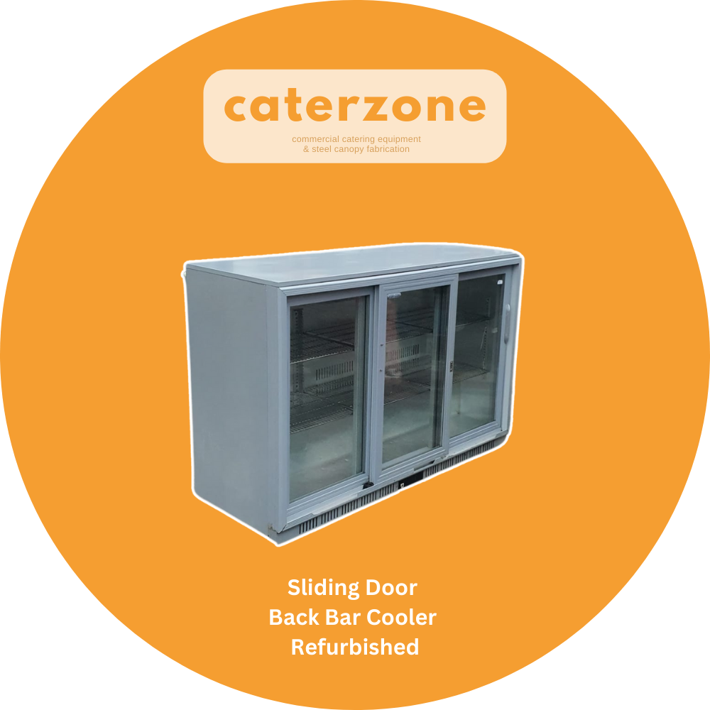 Back Bar Cooler Sliding Door Undercounter Fridge 135Wx51Dx90H cm - Refurbished