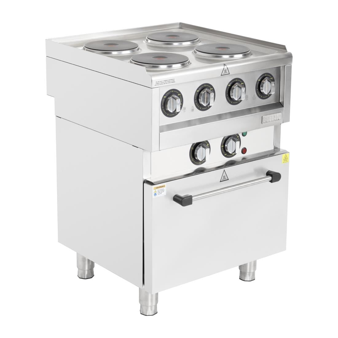 Buffalo 600 Series 4 Plate Electric Convection Oven Range