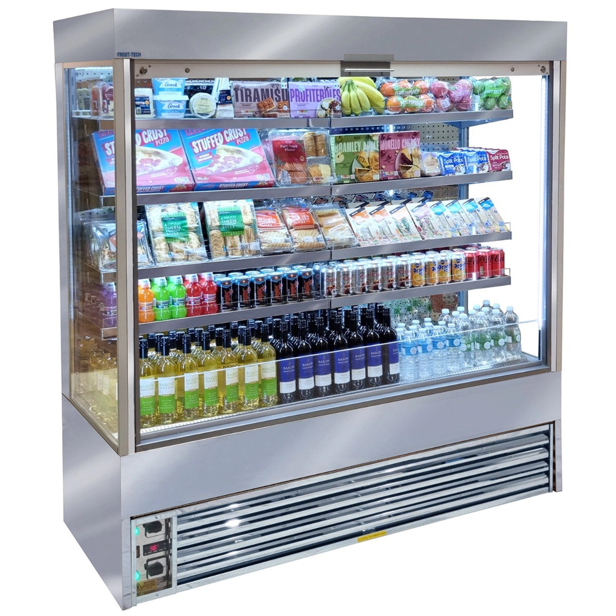 1.8m Shuttered Tiered Display