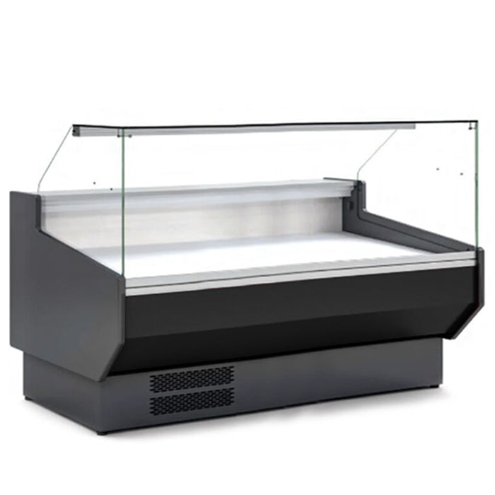1.5m Flat Glass Serve Over Counter