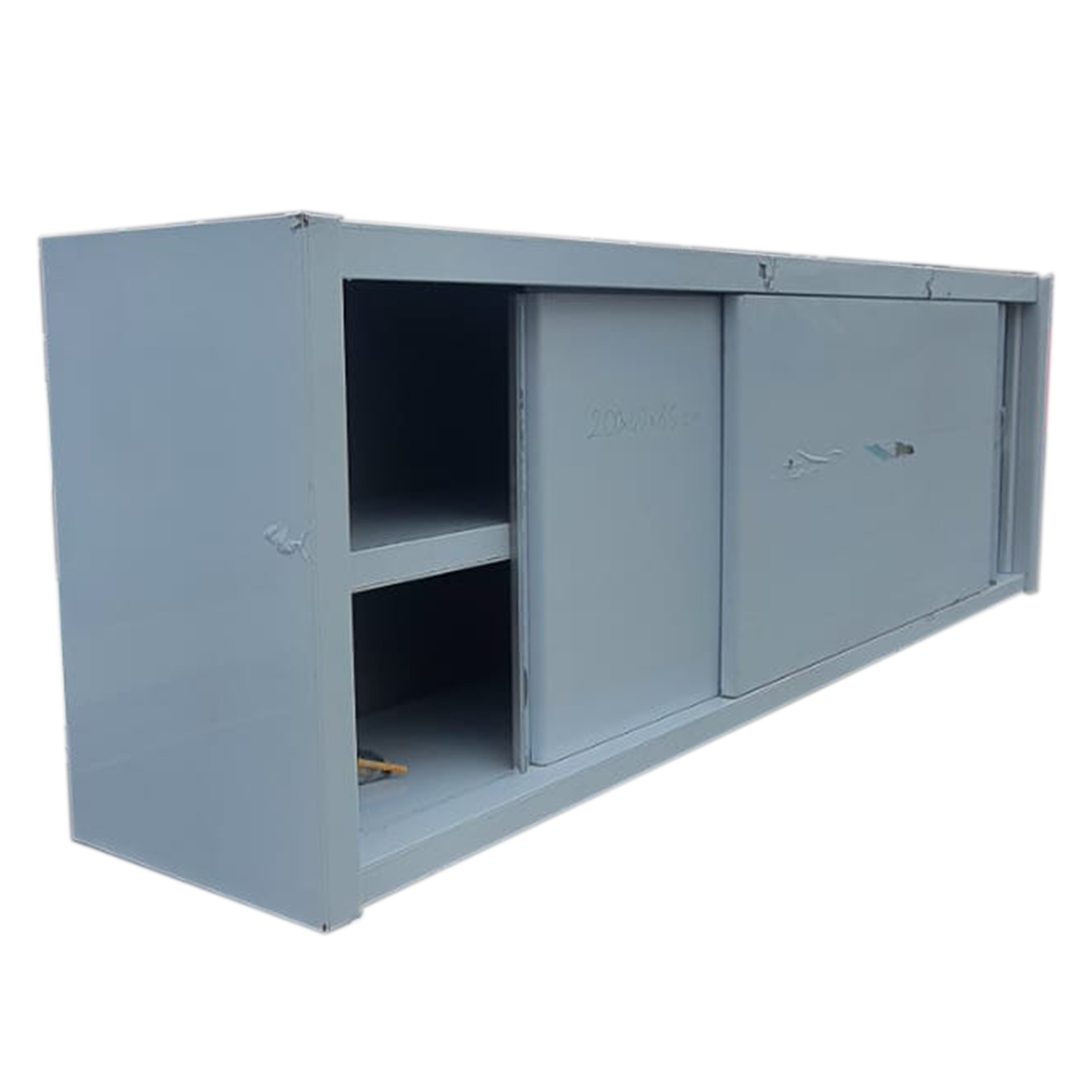 B Grade Wall cabinet Sliding doors Stainless steel Width 2000mm Depth 400mm