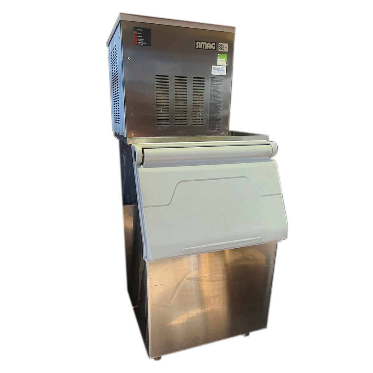 Refurbished Simag SPN 255 with R190 Ice Storage Bin - 243kg Storage Capacity