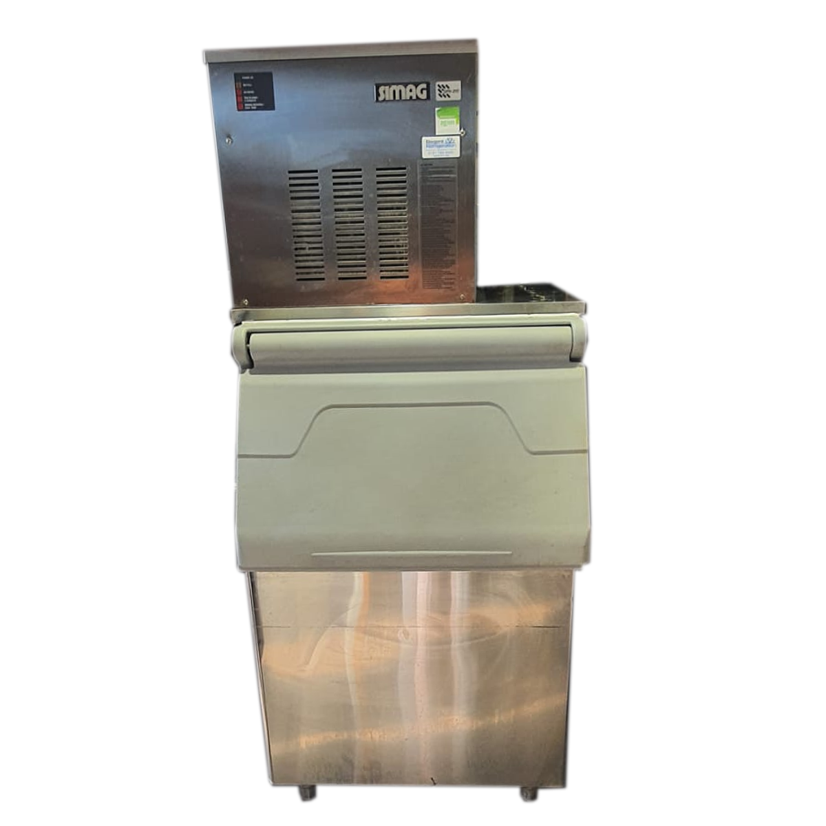Refurbished Simag SPN 255 with R190 Ice Storage Bin - 243kg Storage Capacity