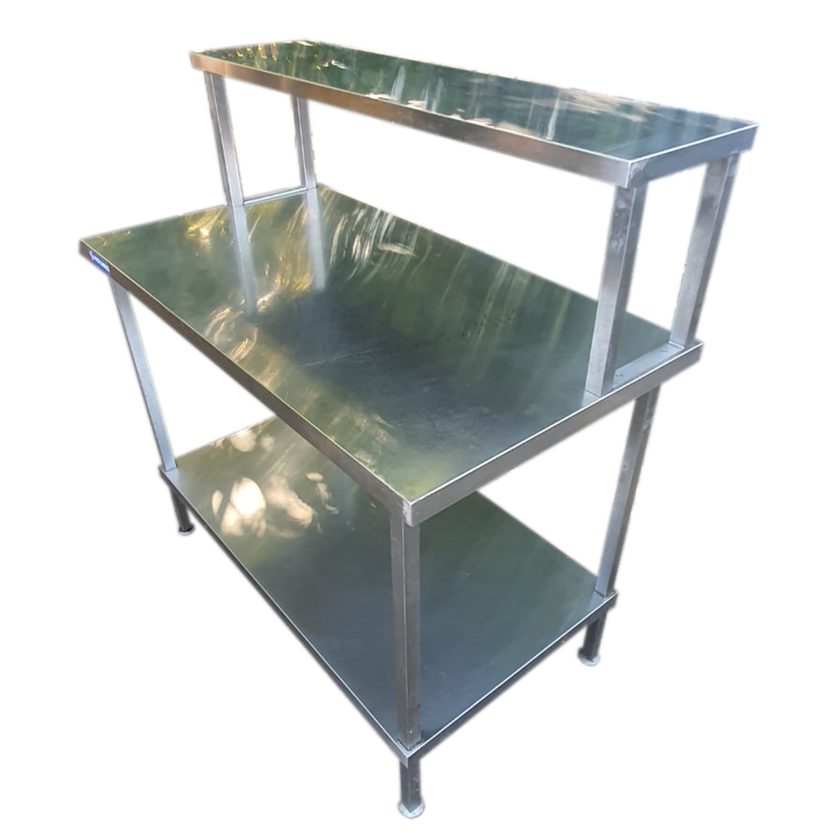 Stainless Steel Table with Gantry Shelf - Used