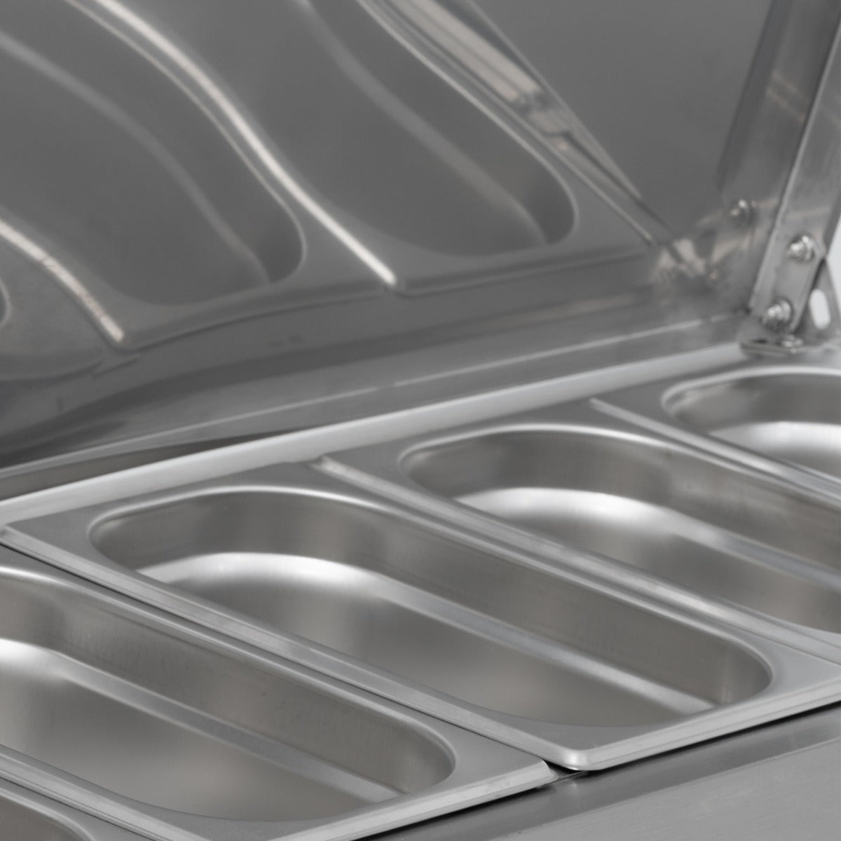 1.2m Hinged 1/3 Gastronorm Prep Top