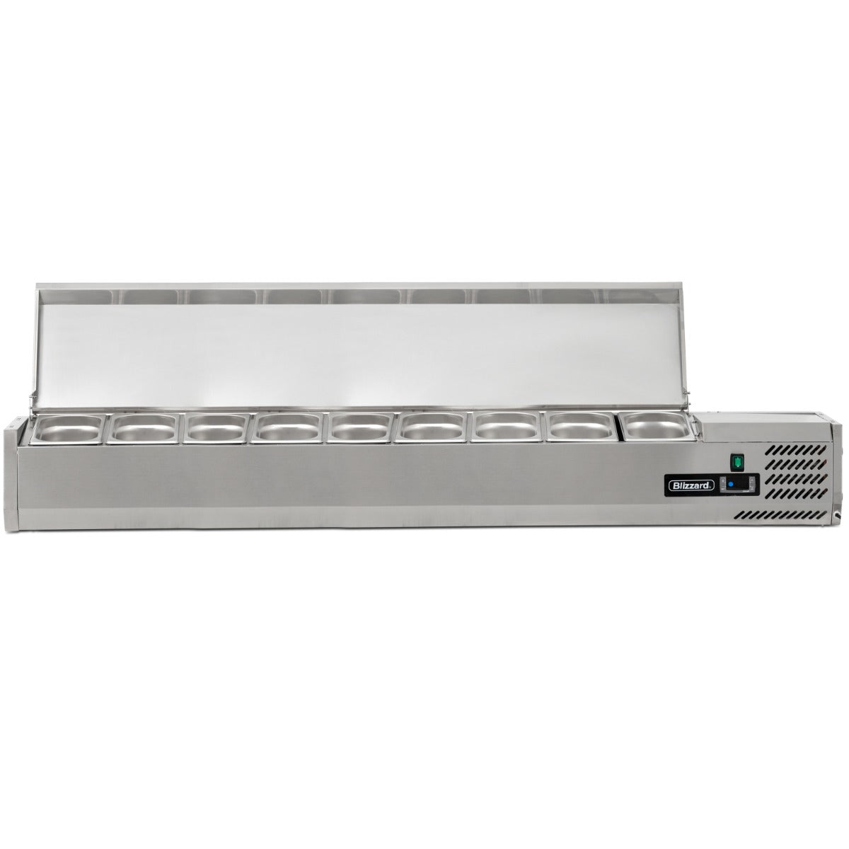 Graded 00980 Top2000 En 1/3 Gastronorm Prep Top With Hinged Lid 2000mm(w)