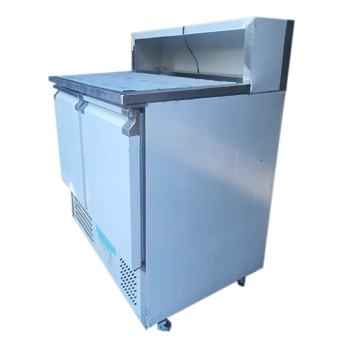 Pizza Prep Table 2 doors Stainless steel Pizza top 5xGN1/6 - B Grade