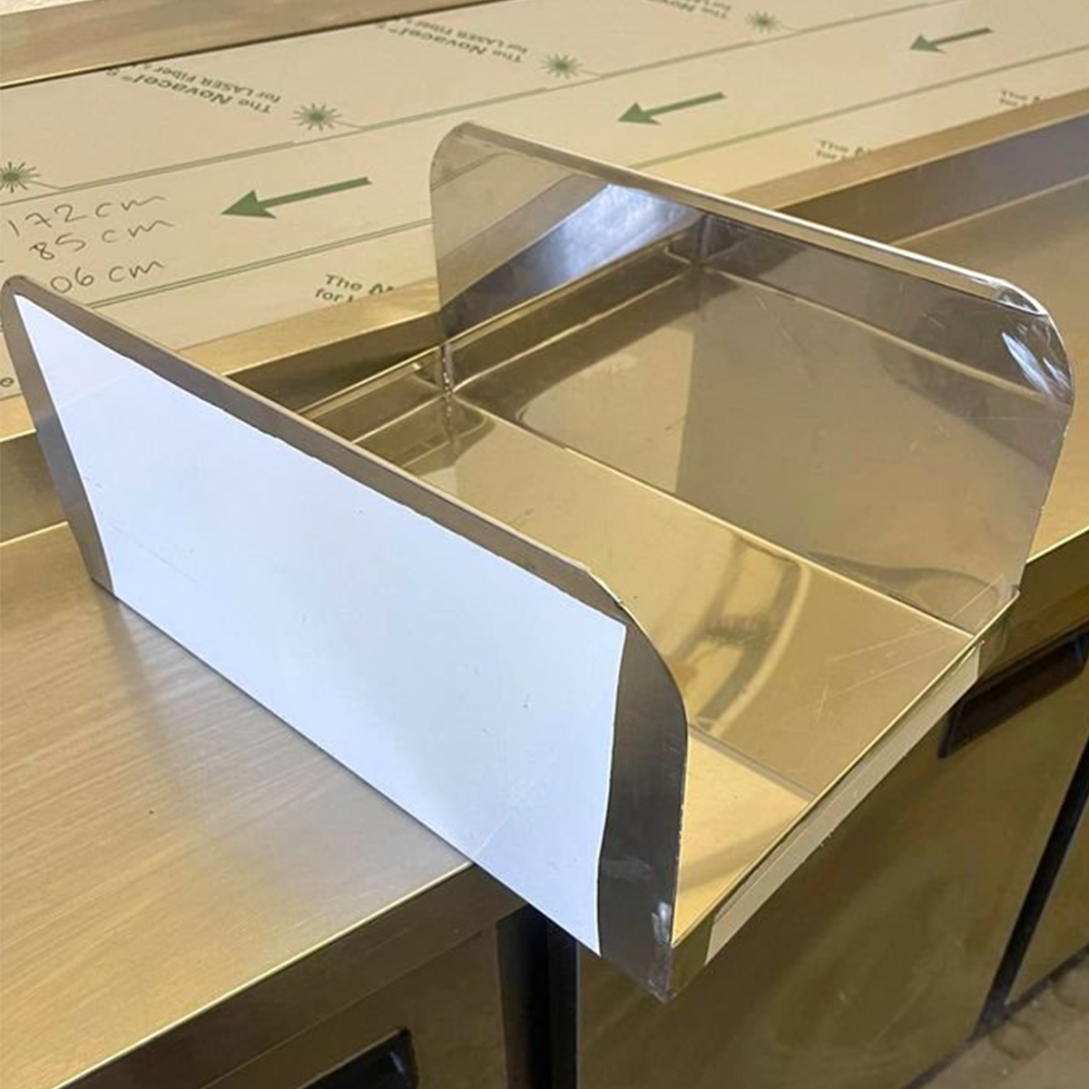 Meat trays / Shish Kofte Kebab display- Stainless Steel, UK Made