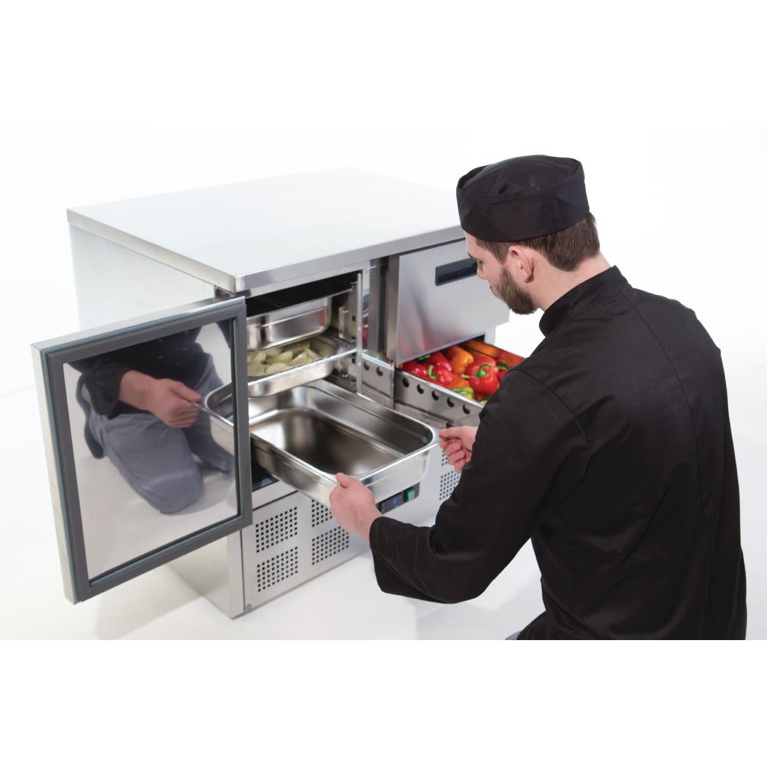 Polar G-Series 2 Drawer Counter Fridge 240Ltr