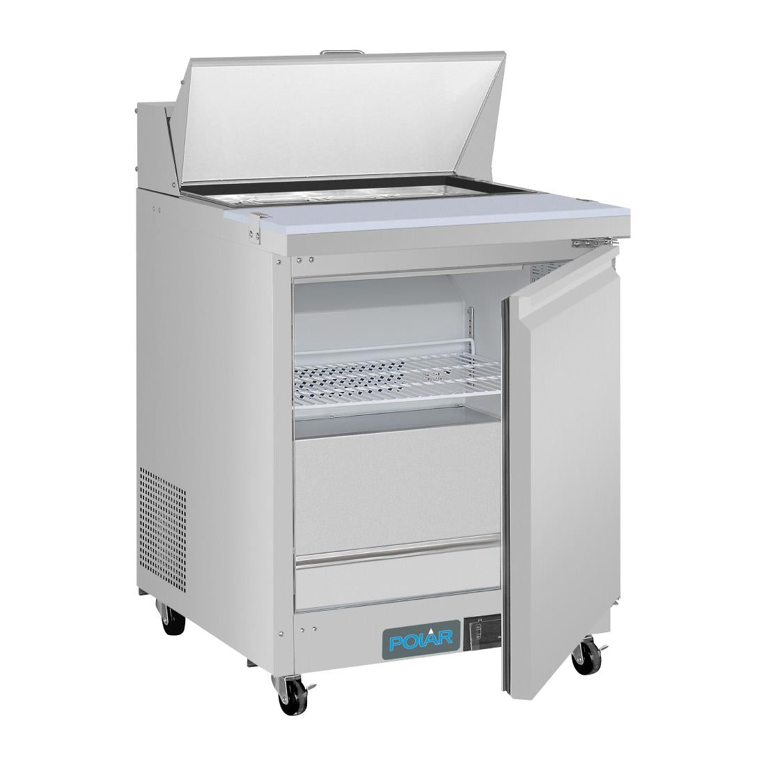 Polar U-Series Single Door Mega Top Prep Counter Fridge 154Ltr