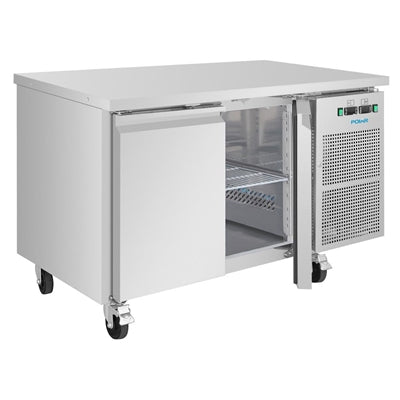 Polar U-Series Double Door Counter Fridge/Freezer 124Ltr